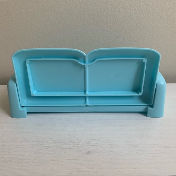 Barbie Doll Talking Townhouse Replacement Blue Fold Out Sofa Couch - Picture 4 of 7